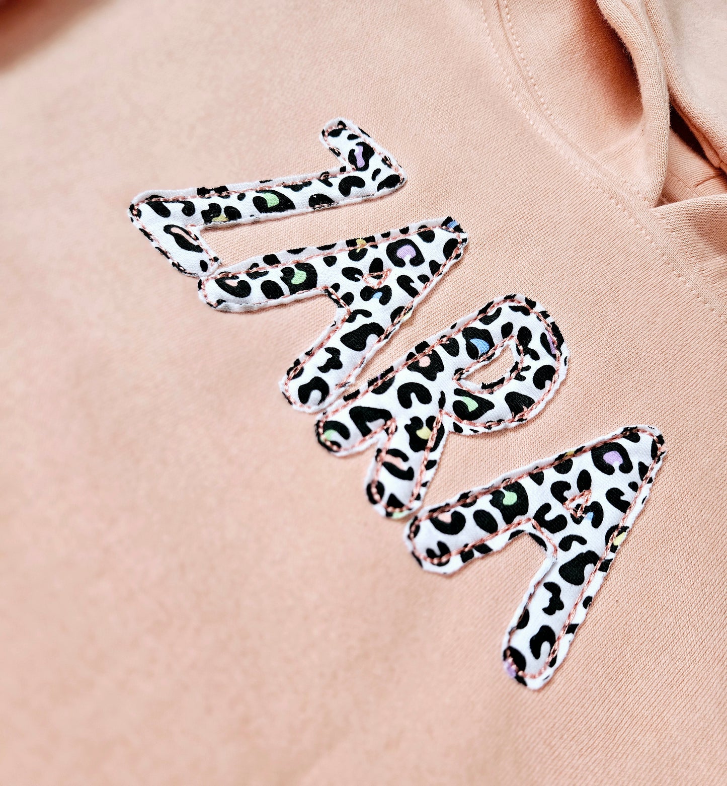 Raw Hem Leopard Hoody