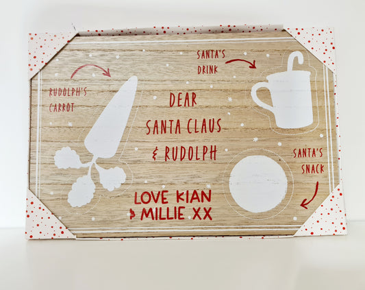 Wooden Santa's Treat Board