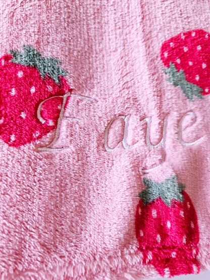 Large Strawberry Blanket