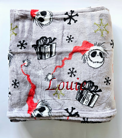 Large Jack Skeleton Blanket