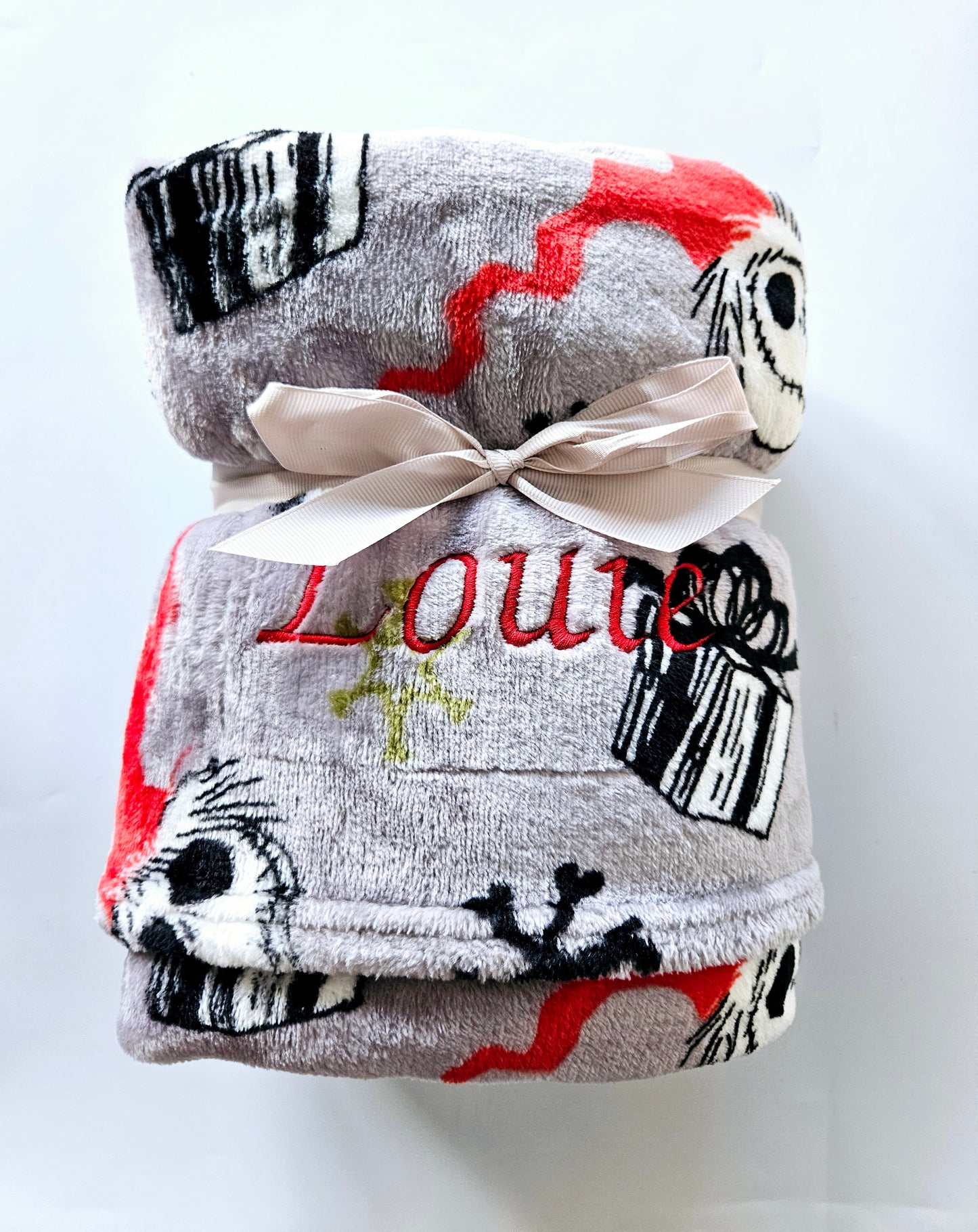 Large Jack Skeleton Blanket