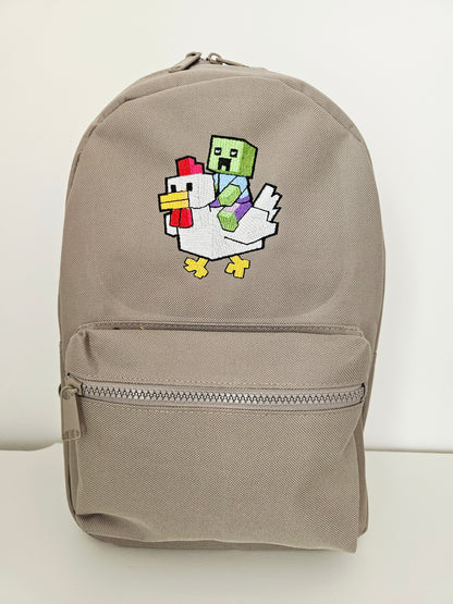 Minecraft chicken jockey Backpack