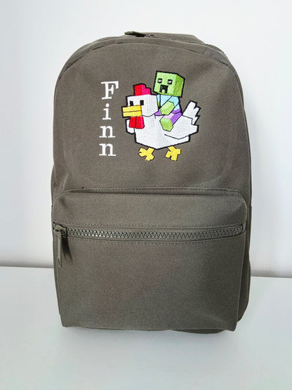 Minecraft chicken jockey Backpack