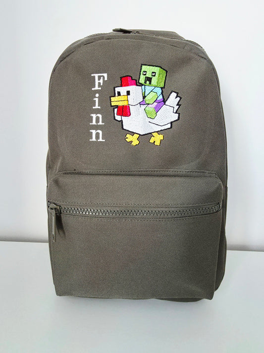 Minecraft chicken jockey Backpack