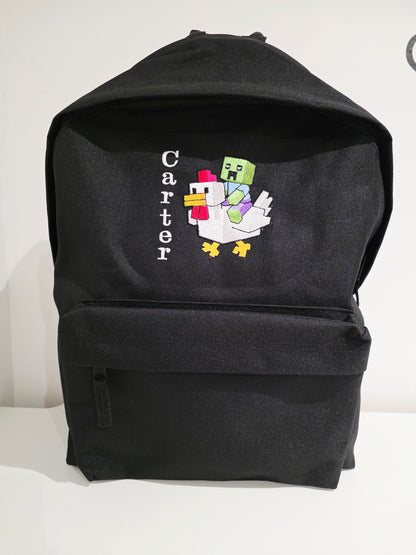 Minecraft chicken jockey Backpack